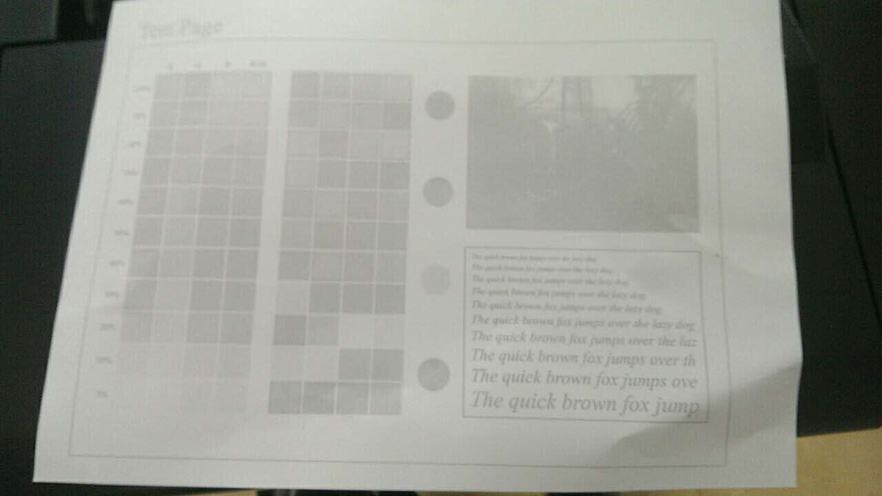 柯尼卡美能達(dá)復(fù)印機(jī)bizhub 287打印很淡效果圖-科頤